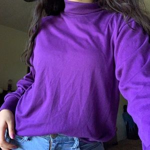 Vintage Purple Turtleneck